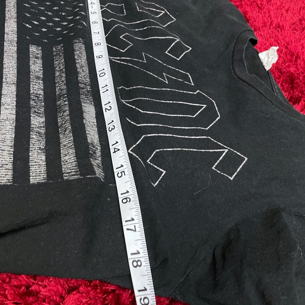 AC/DC Back In Black 1980 Tour Album Art Shirt Black Large White - Picture 5 of 6